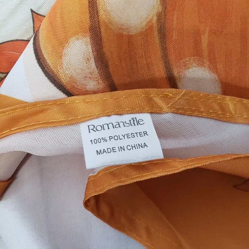 Romanstile orange plaid